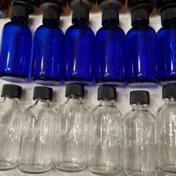 Set of 22 mini glass craft bottles - Picture 3 of 5